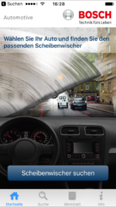 Bosch Scheibenwischer App
